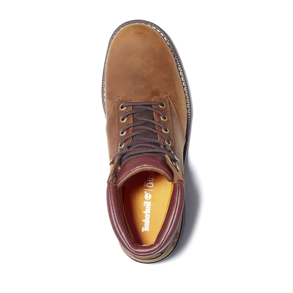 Bocanci De Drumeție Timberland Barbati Maro - Redwood Falls Waterproof Mid - Romania - KHFWXV847